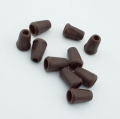 10 Stck Kordel-Endstck dunkelbraun 4mm