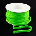 Flachkordel 10mm Polyester neon grn