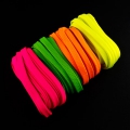 4 x 5m Flachkordel-Set 10mm Neon