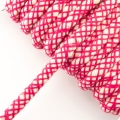 2 Meter Baumwollkordel Netzoptik 7mm pink