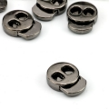 Kordelstopper aus Metall 15 x 18mm schwarz brniert