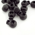 Kordelstopper 18mm schwarz rund