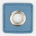 Ösen-Patches Quadrat mit 10mm Öse jeansblau