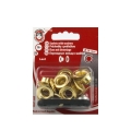 10 sen 8mm x 18mm gold