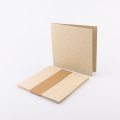 Faltkarten plan blanko Graspapier 11,5 x 11,5 cm