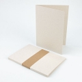 Faltkarten plan blanko Zuckerrohr-Papier 295g DIN A5 auf A6