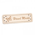 Handmade-Label creme 50mm x 15mm