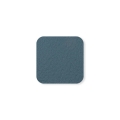 Blanko Patch Kunstleder abgerundet 25 x 25 mm taubenblau