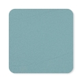 Blanko Patch Kunstleder abgerundet 50 x 50 mm graublau