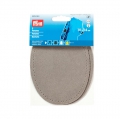 Prym Patches Velourslederimitat, aufbgelbar, 10 x 14cm, hellgrau 929381