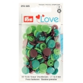 Prym Love Color Snaps 30 Stk. grün, hellgrün, braun 393005