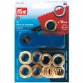Prym 10 sen mit Scheiben 14mm gold 541373