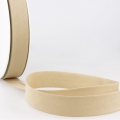 Schrgband beige aus Baumwolle PES 20mm