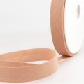 Schrgband hellbraun aus Baumwolle PES 20mm