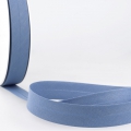 Schrgband blau aus Baumwolle PES 20mm