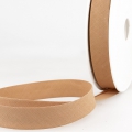 Schrgband braun aus Baumwolle PES 20mm