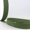 Schrgband dunkelgrn aus Baumwolle PES 20mm