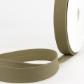 Schrgband oliv aus Baumwolle PES 20mm