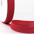 Schrägband rot aus Baumwolle PES 20mm