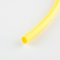 20cm Schrumpfschlauch Kordelende 6,4 auf 3,2mm gelb