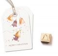 Ministempel Weihnachtsglocke 2 Outline