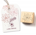 Stempel Blte 56 Weihnachtsstern Outline