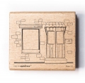 Stempel Haus 12 Steinhaus Outline
