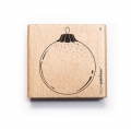 Stempel Weihnachtskugel 9 mittel Outline