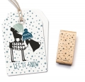 Hintergrundstempel Schneeflocken
