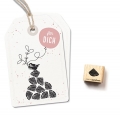 Ministempel Holzscheit