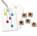 Stempel 5er Set Weihnachtskugeln