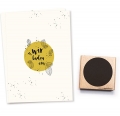 Stempel Kreis Hintergrund