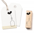 Stempel Vase mit Blte