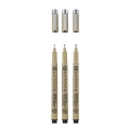 Pigma Micron Etui 3 Fineliner Schwarz 08-10-12 Breit