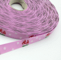 Webband rosa Fliegenpilz 12mm