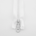 Reißverschluss 55cm weiß teilbar