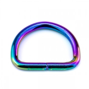 D-Ring regenbogen 26 x 19mm geschweit