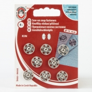8 Druckknpfe zum Annhen 12mm silber
