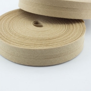 Schrgband beige aus Baumwolle 20mm