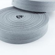 Schrägband grau aus Baumwolle 20mm