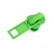 10 Stück Schieber grün für 5mm Profil-Reißverschluss