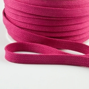 Flachkordel aus Baumwolle 12mm pink