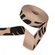 Gurtband Polyester-Baumwolle 38mm Giraffe