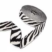 Gurtband Polyester-Baumwolle 38mm Zebra