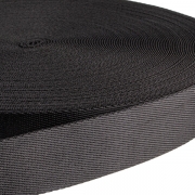 Gurtband Polyester-Baumwolle 38mm schwarz
