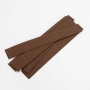 5er Pack Gurtband-Zuschnitt 25cm lang, 30mm breit, braun