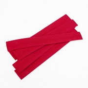 5er Pack Gurtband-Zuschnitt 25cm lang, 30mm breit, rot