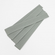 5er Pack Gurtband-Zuschnitt 25cm lang, 30mm breit, silbergrau