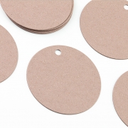 Geschenkanhnger aus Gmund La Vie Recyclee amande rund 45 mm