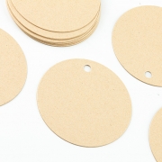 Geschenkanhnger aus Gmund La Vie Recyclee cannelle rund 45 mm